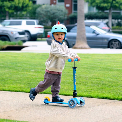 Micro Kickboard - Micro Mini Foldable LED Scooter - Ocean Blue - Outdoor