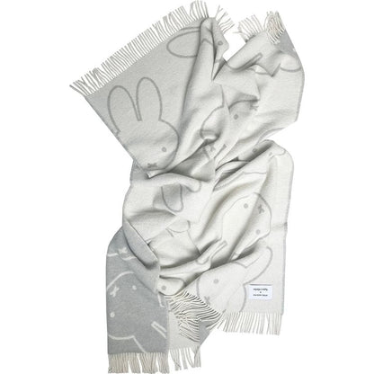 Maison Deux - Miffy Blanket - Cloud White/Grey - Room Decor