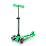 Micro Kickboard - Mini Deluxe Glow LED Plus Scooter - Icy Lime - Outdoor