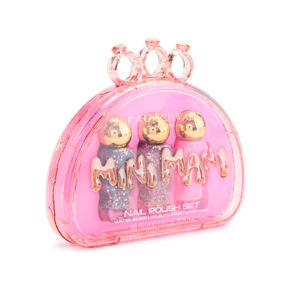 FAO Schwarz - Mini Mani Nail Polish 3 Pack for Kids - Fashion Activity and Roleplay