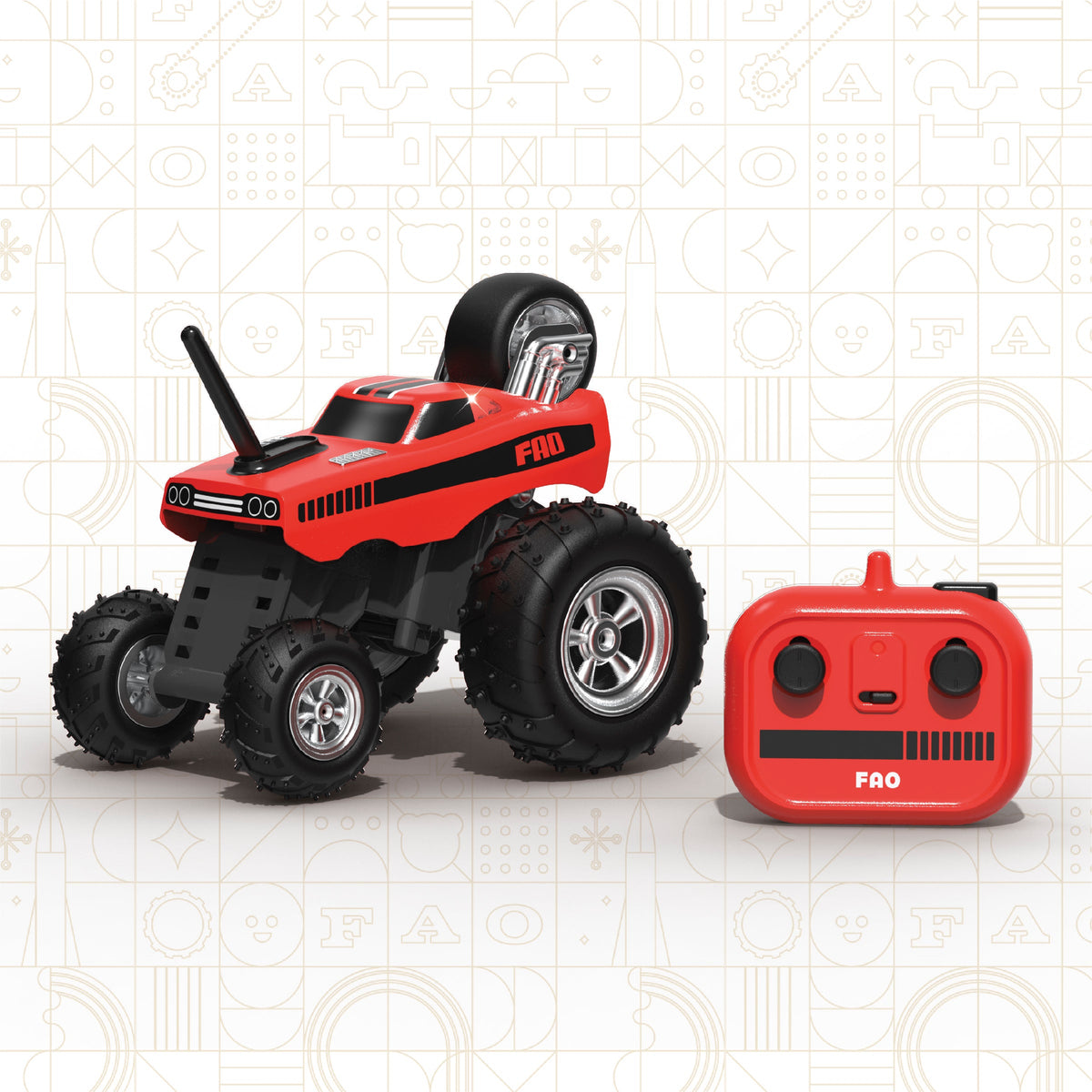 FAO Schwarz - Monster Dragster Remote Control Stunt Car - Vehicles