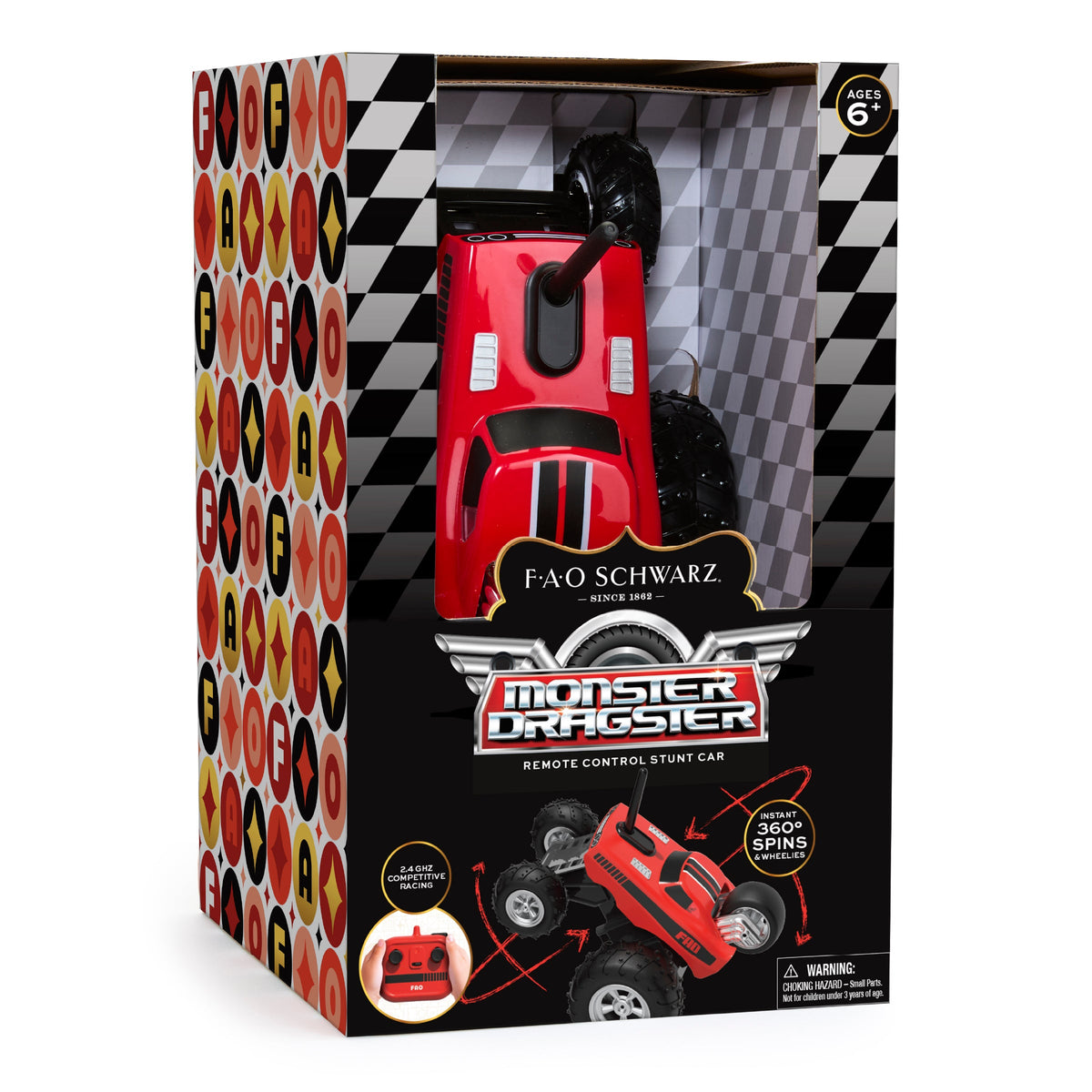 FAO Schwarz - Monster Dragster Remote Control Stunt Car - Vehicles