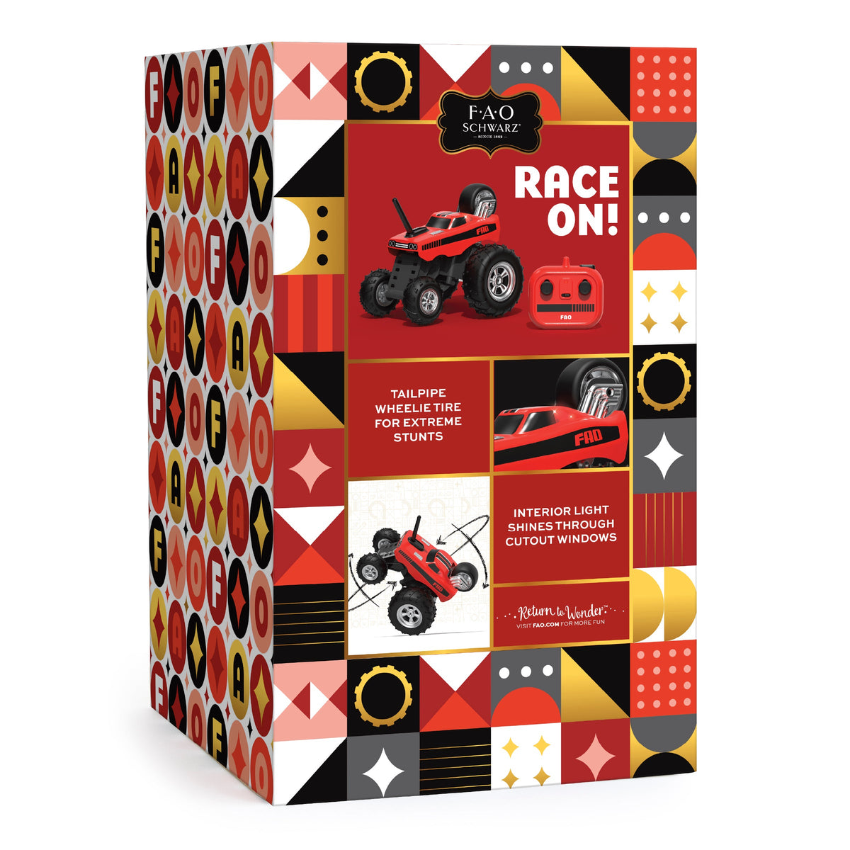 FAO Schwarz - Monster Dragster Remote Control Stunt Car - Vehicles