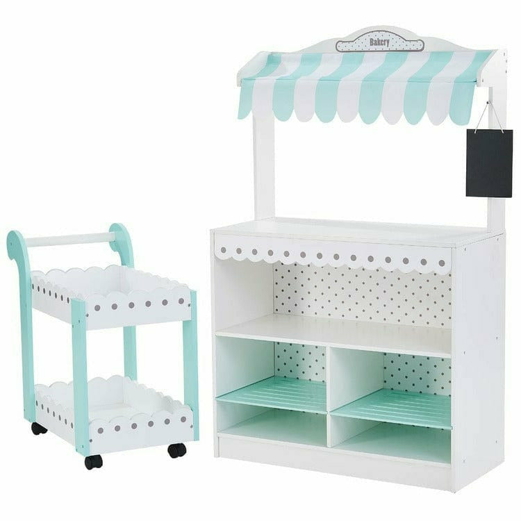 Teamson Kids - My Dream Bakery Shop Dessert Stand - White/Mint - Preschool