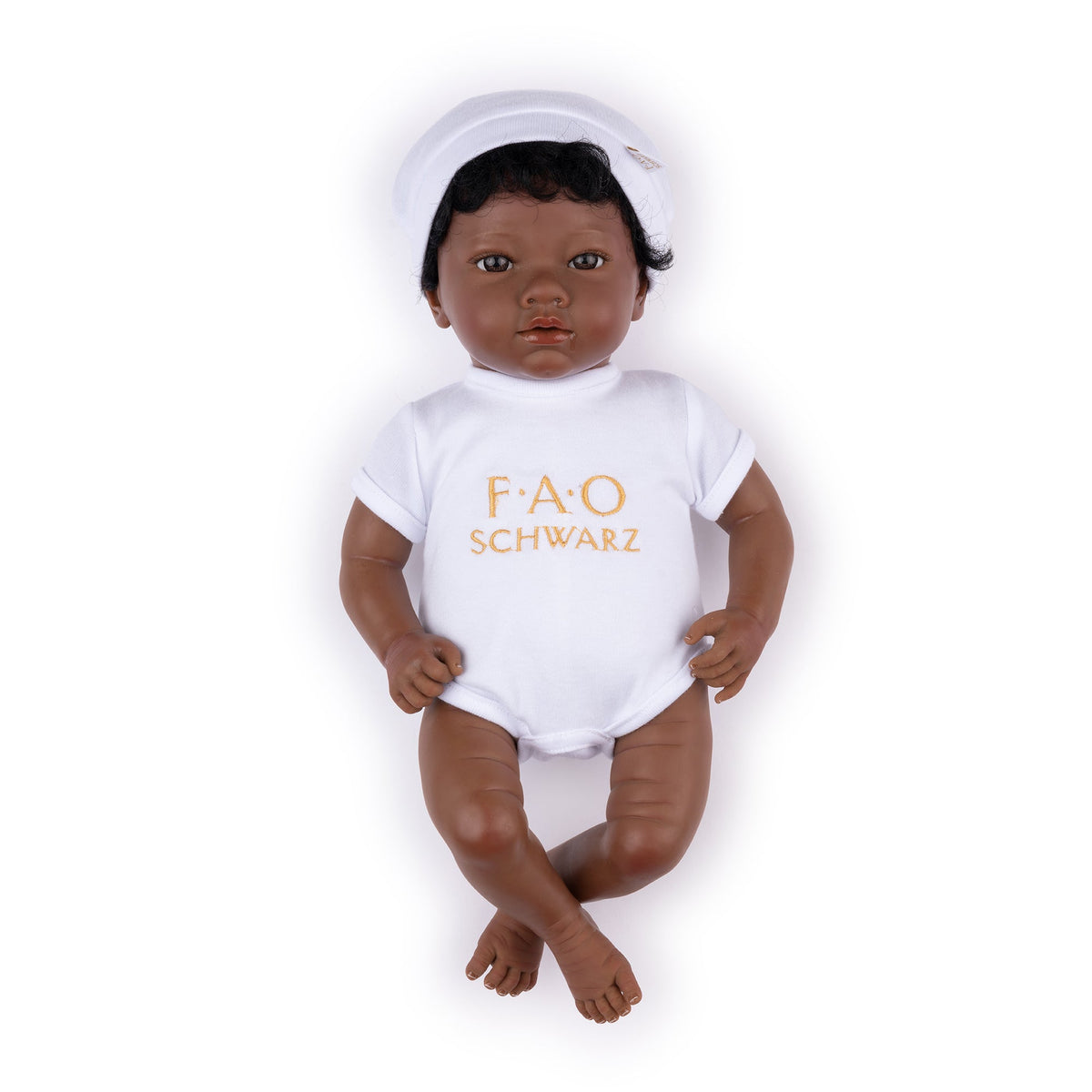 FAO Schwarz - My FAO Doll - Dark Skin with Dark Brown Hair & Eyes - My FAO Doll
