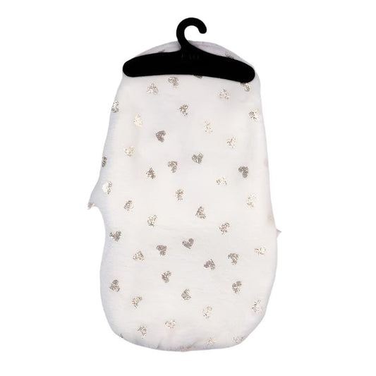 FAO Schwarz - My FAO Doll Swaddle - White With Gold Hearts - My FAO Doll