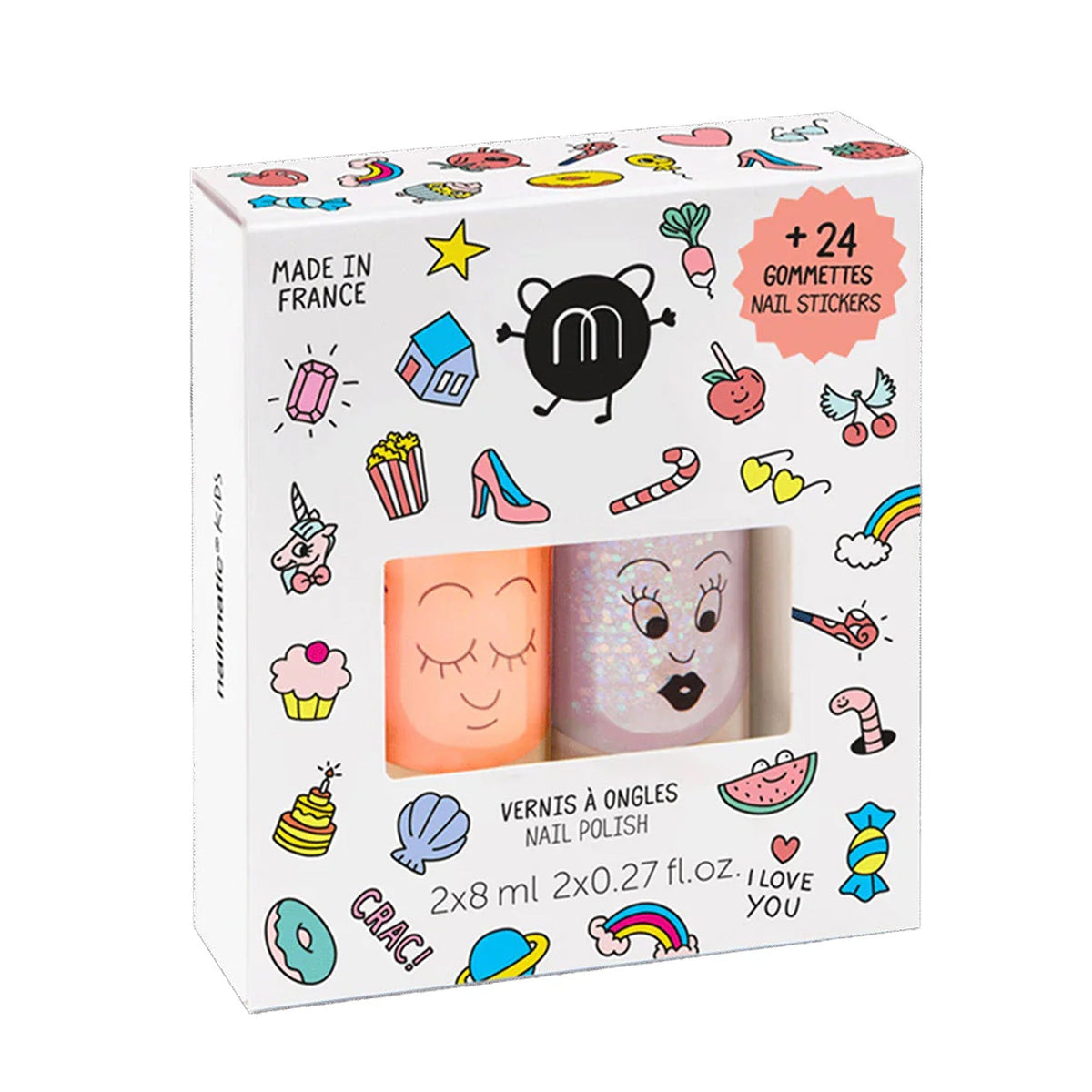 Nailmatic - Nail Polish and Nail Sticker Set for Kids - Trend Accessories