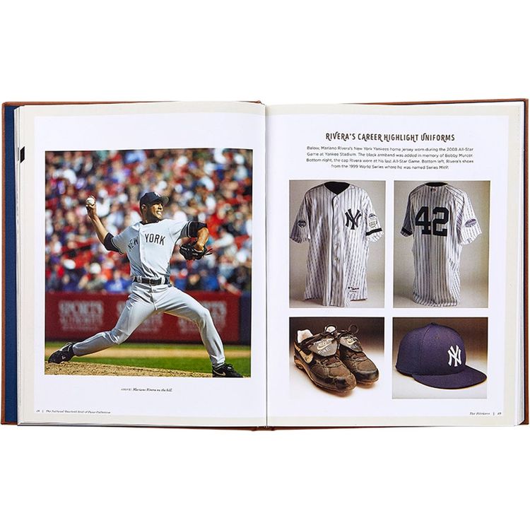 Graphic Image - National Baseball Hall of Fame Book Leather Edition - Books
