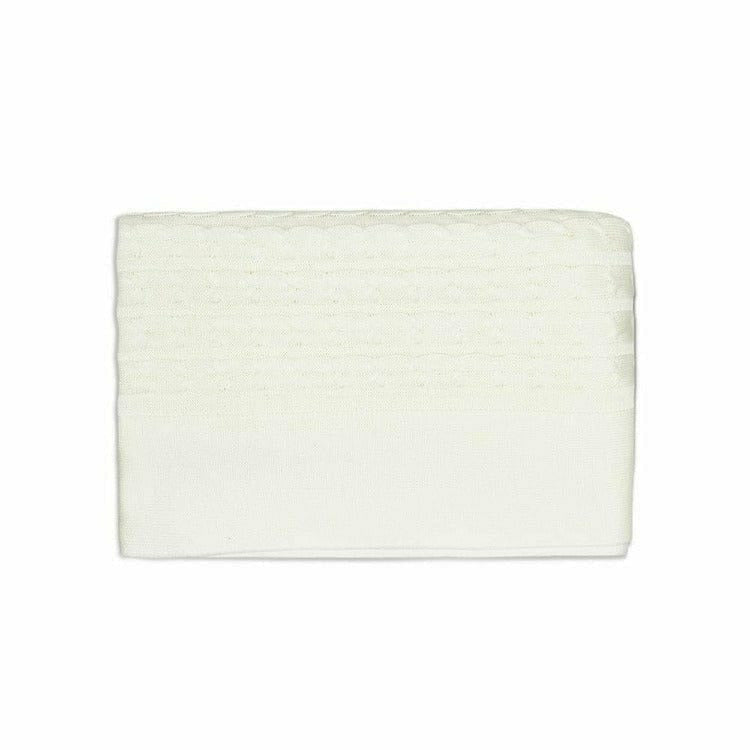 Rian Tricot - Off-White Crib Blanket - Room Decor