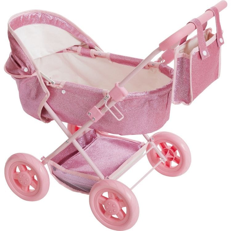 Teamson Kids - Olivia's Little World Baby Doll Bassinet Pram with Cover - Dolls