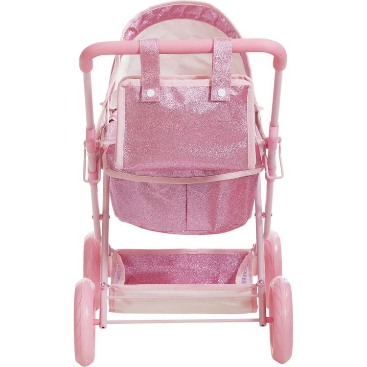 Teamson Kids - Olivia's Little World Baby Doll Bassinet Pram with Cover - Dolls