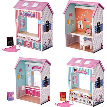 Teamson Kids - Olivia's Little World - Olivia's Classic Convertible Play House (4 in 1) - Dolls