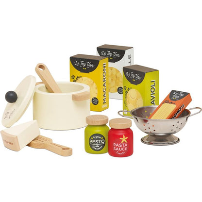 Le Toy Van - Organic Wooden Pasta Set - 12 Pieces - Preschool