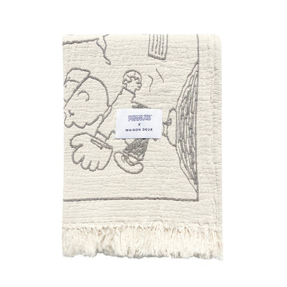 Maison Deux - Peanuts Blanket Comic Baseball - Room Decor
