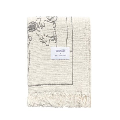 Maison Deux - Peanuts Blanket Comic Flightschool - Room Decor