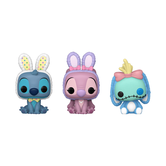 Funko - Pocket POP: Easter Stitch, Angel, Scrump 3-Pack - World of Funko
