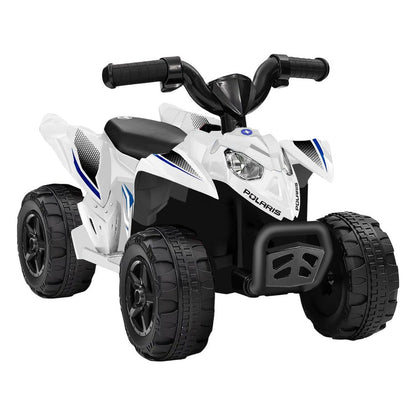 Best Ride on Cars - Polaris Outlaw ATV 6V - White - Outdoor