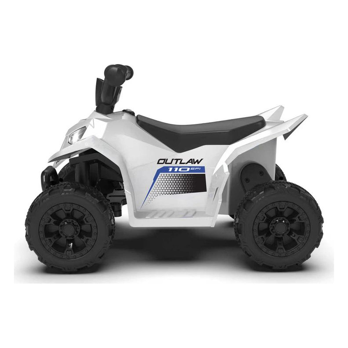 Best Ride on Cars - Polaris Outlaw ATV 6V - White - Outdoor