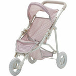 Teamson Kids - Polka Dots Princess Baby Doll Jogging Stroller - Pink - Dolls