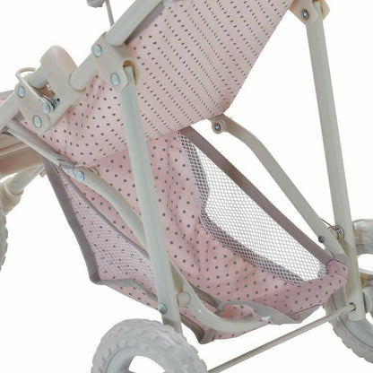 Teamson Kids - Polka Dots Princess Baby Doll Jogging Stroller - Pink - Dolls