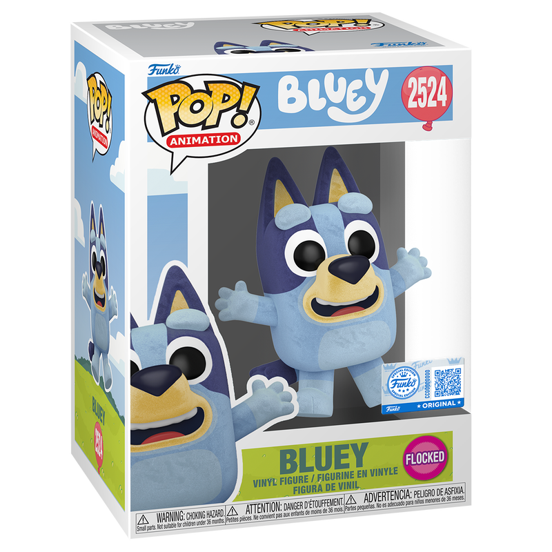 Funko - Pop! Bluey Jumping (Flocked) - World of Funko