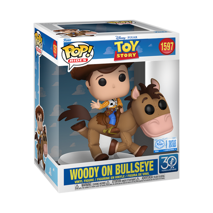 Funko - Pop! Rides Deluxe Woody on Bullseye (30th Anniversary) - World of Funko