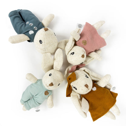 Speedy Monkey - Rabbit Family Doll Set - Dolls