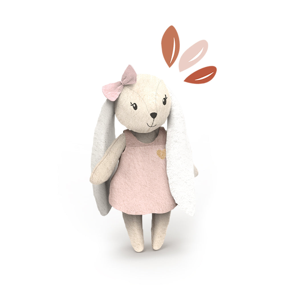 Speedy Monkey - Rabbit Family Doll Set - Dolls