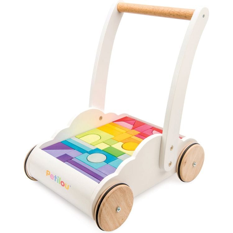 Le Toy Van - Rainbow Baby Walker & Puzzle - 45 Blocks - Infants