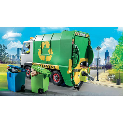 Playmobil - Recycling Truck with Accessories and 2 Figures - Preschool