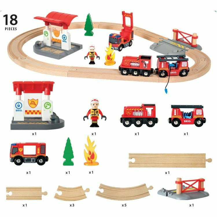 Brio - Rescue Firefighter Set - Preschool