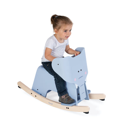 Janod - Rocking Elephant with Removable Support - Infants