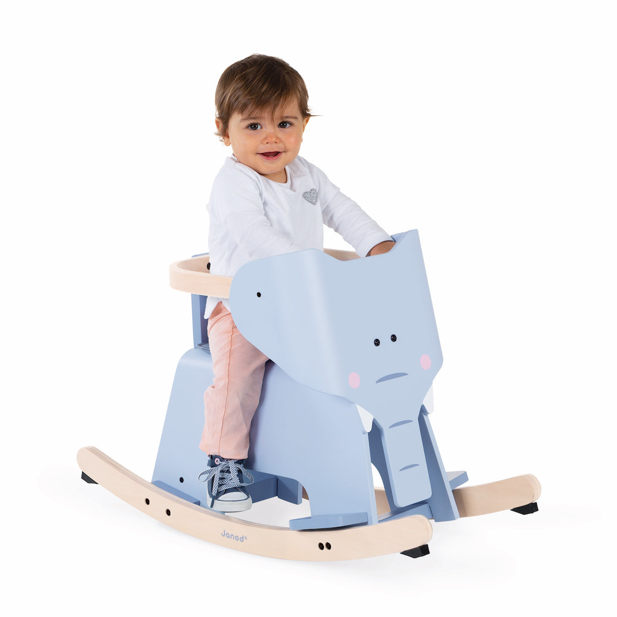 Janod - Rocking Elephant with Removable Support - Infants