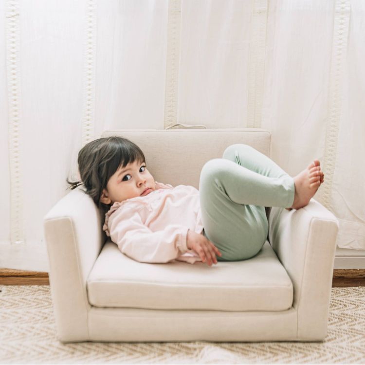 Wonder & Wise - Rolling Along Square Interactive Chair - Neutral - Room Decor