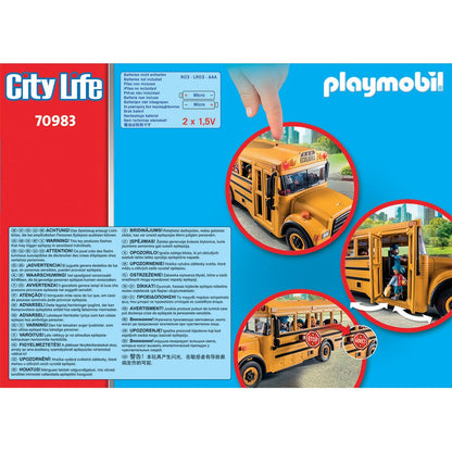 Playmobil - School Bus with Accessories and 4 Figures - Preschool