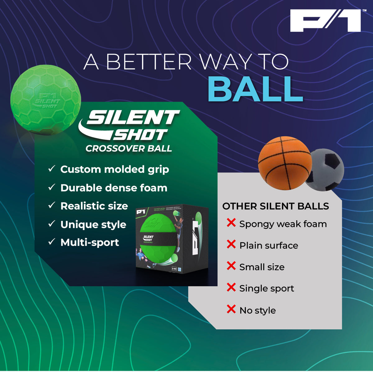 Hape - Silent Shot Crossover Ball - Outdoor