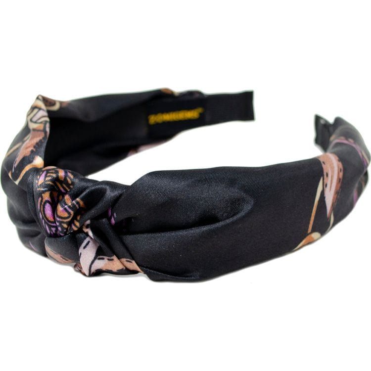 Zomi Gem - Silk Knot Headband - Black - Trend Accessories
