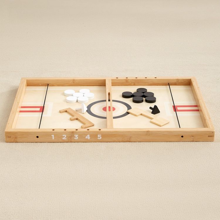 Wonder & Wise - Sling-A-Ling Wooden Table Hockey Game - Preschool