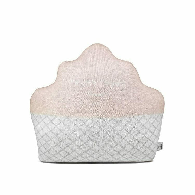 Rian Tricot - Soft Pink Cupcake Pillow - Room Decor