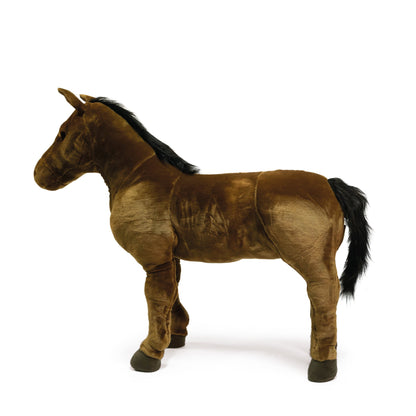 FAO Schwarz - Standing Brown Horse Plush - 31.5" - Plush