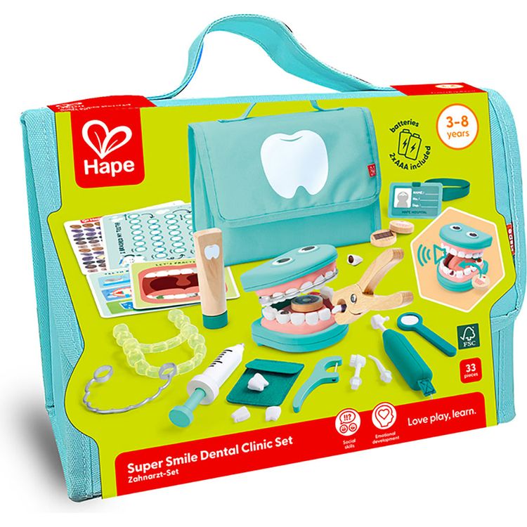 Hape - Super Smile Dental Clinic Set - Preschool
