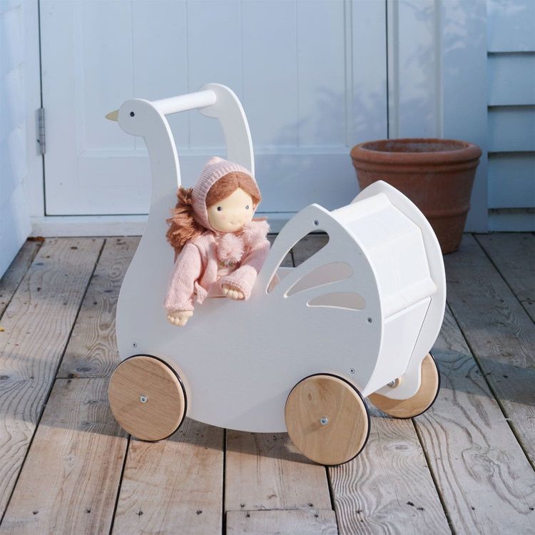 Tender Leaf Toys - Sweet Dreams Swan Doll Pram - Dolls