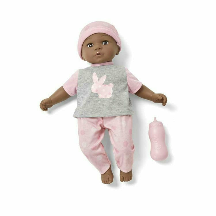 Madame Alexander - Sweet Smiles Baby Doll - Pink Outfit with Dark Skin Tone - Dolls