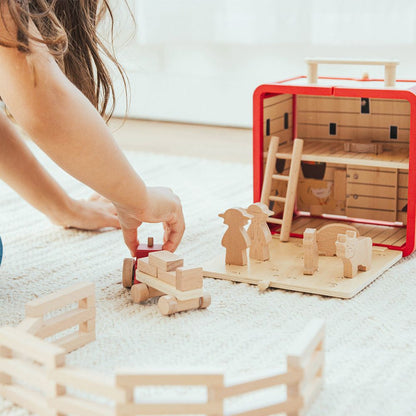 Wonder & Wise - Take With Me Farm Playset - Preschool