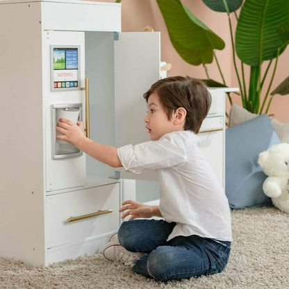 Teamson Kids - Teamson Kids Little Chef Charlotte Modern Modular Wooden Play Kitchen, White - Preschool