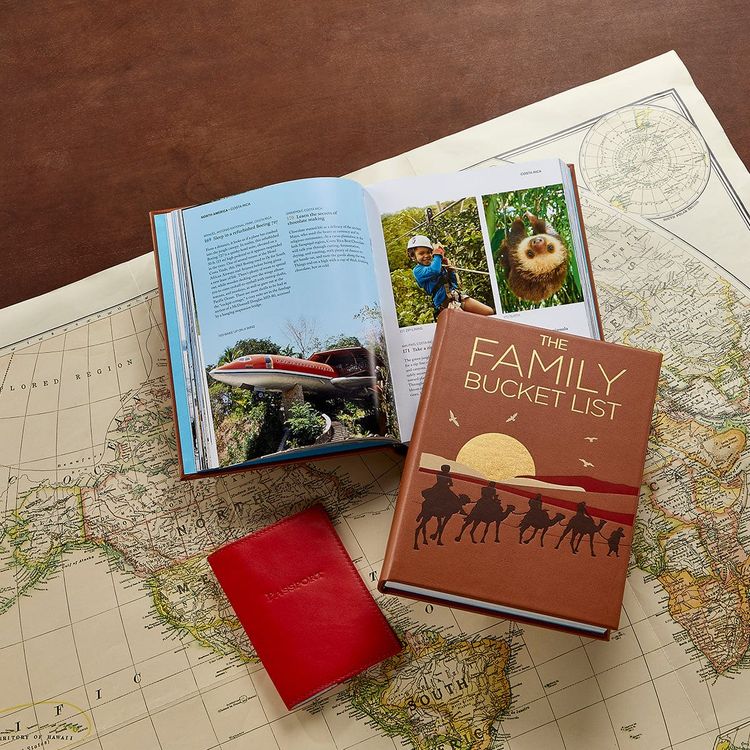 Graphic Image - The Family Bucket List Book Leather Edition - Books