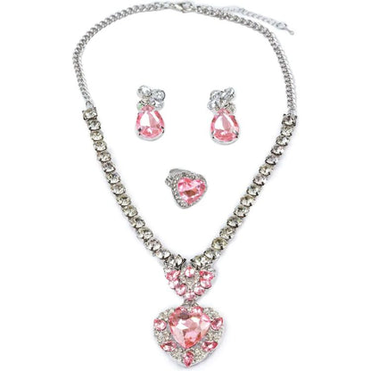 Great Pretenders - The Marilyn- Pink & Silver 4 piece Jewelry Set - Dress up