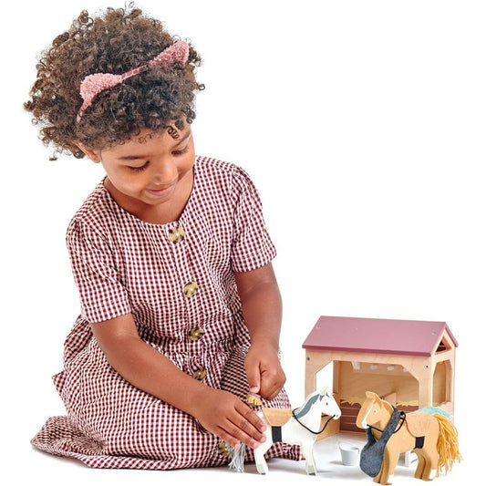 Tender Leaf Toys - The Stables Wooden Set - Preschool