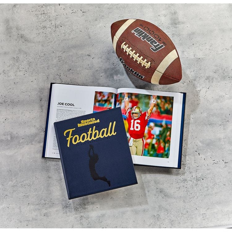 Graphic Image - "The Story of Football in 100 Photographs" Book by Sports Illustrated - Navy - Books