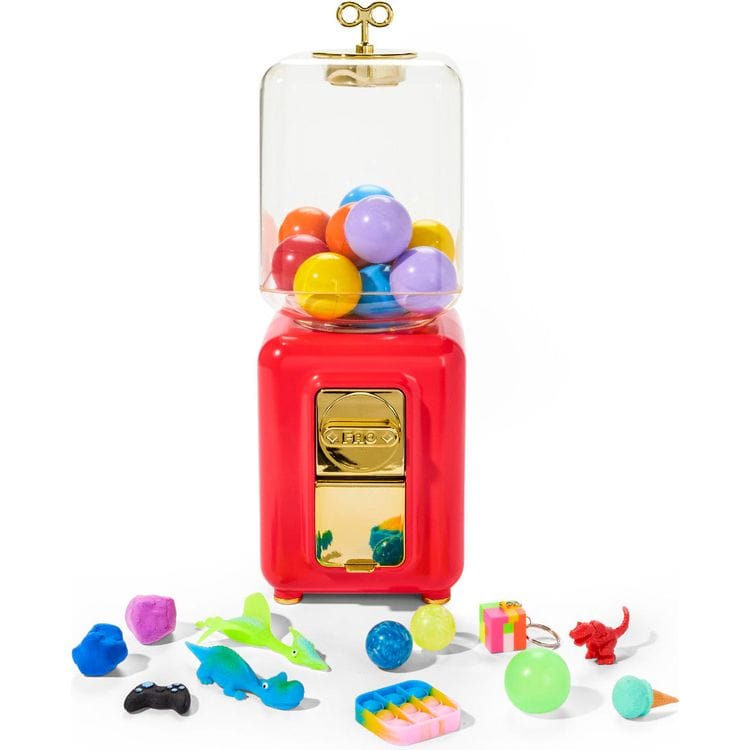 FAO Schwarz - Throwback Toys Mystery Vending Machine - Red - STEM